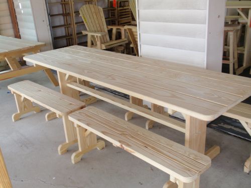 Wooden Outdoor Tables From Amish Swings